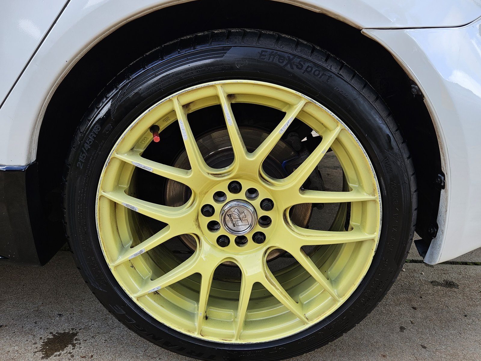 Alloy wheel after deep clean