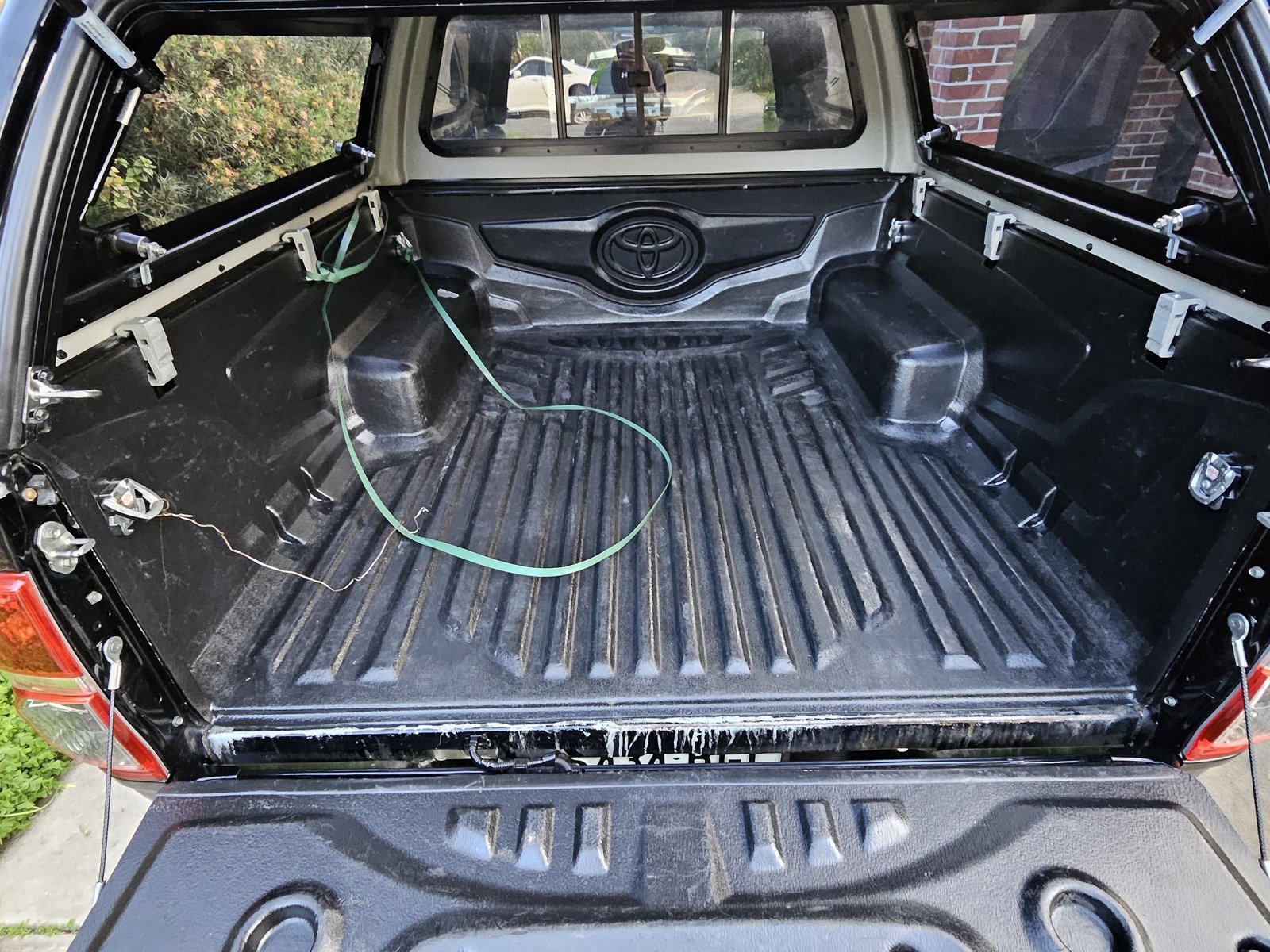Ute tray after full wash-out