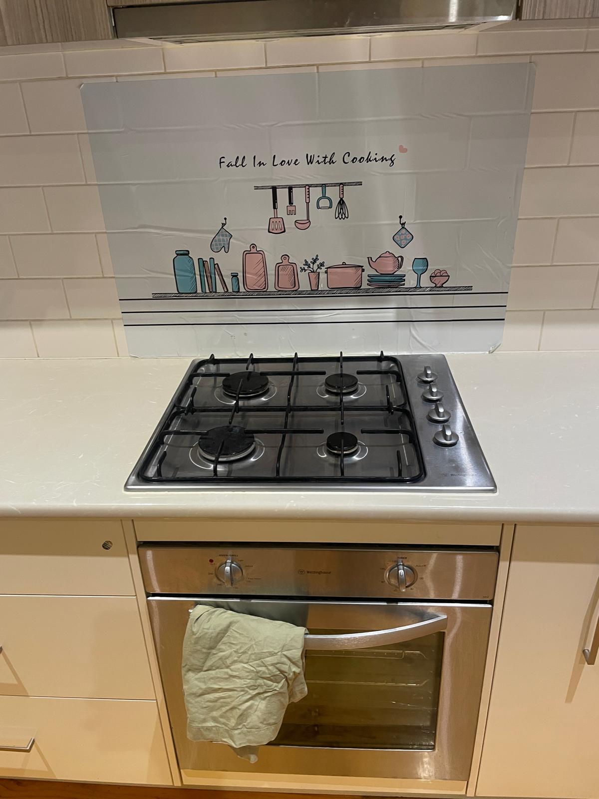 Cooktop and oven cleaned to a shine