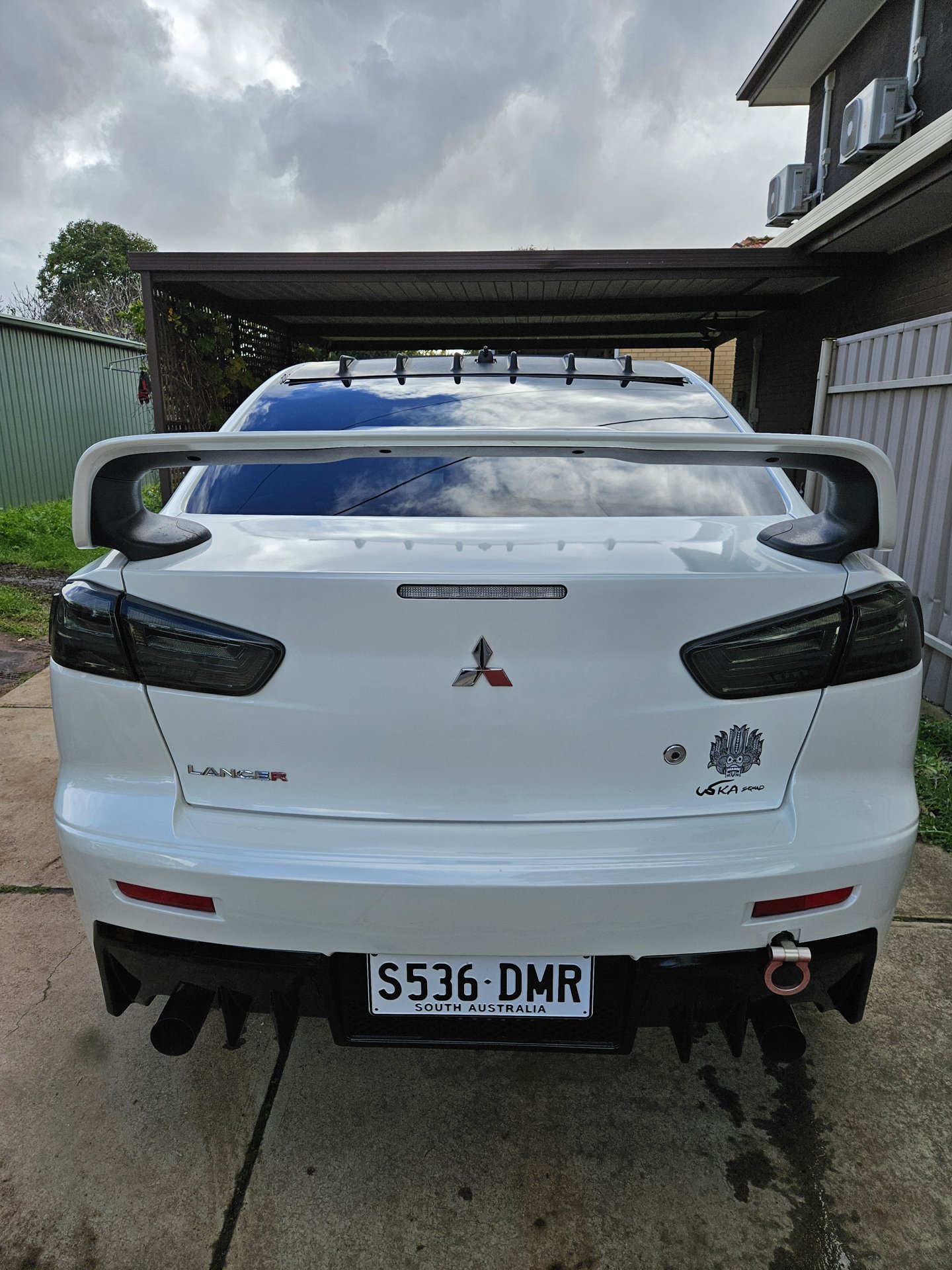 Sedan rear after full exterior detail