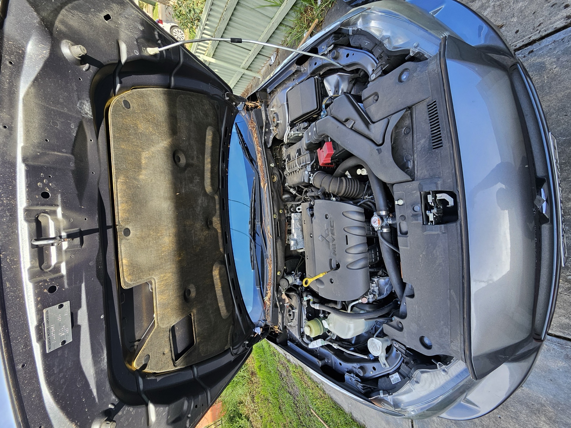 Engine bay inspection during service